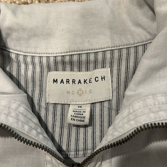 Gray Ruffled Women's Jacket - Picture 2 of 3